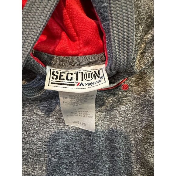 UGA Georgia Bulldogs Section 101 Majestic Hoodie Adult Large Dark Gray Dawgs - Picture 5 of 6